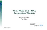 The FRBR and FRAD Conceptual Models · 2008. 6. 12. · FRAD User Task: Contextualize Place a person, corporate body, work, etc. in context clarify the relationship between two or