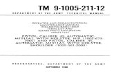 TM 9-1005-211-12...TM 9-1005-211-12 C 1 CHANGE HEADQUARTERSCHANGE>~~ I DEPARTMENT OF THE ARMYNo. 1 WASHINGTON, D. C., 24 June 1969Operator and …