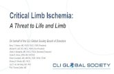 Critical Limb Ischemia - Vascular Disease Management€¦ · Critical Limb Ischemia: On behalf of the CLI Global Society Board of Directors A Threat to Life and Limb Barry T. Katzen,