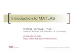 Introduction to MATLAB - MITweb.mit.edu/acmath/matlab/IAP2007/IntroMatlabBasics... · 2007. 1. 9. · IAP 2007 Introduction to MATLAB: Interface and Basics MATLAB Help Browser MATLAB