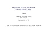 Propensity Score Weighting with Multilevel fl35/talk/ ¢  2012. 11. 5.¢  Propensity score