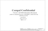 Compal LA-A091P - Schematics. ...VALGC_GD M/B Schematics Document REV:1.0 Compal Confidential 2013-04-16 AMD Mars XT M2 LA-A091P Title Size Document Number Rev Date: Sheet of Security