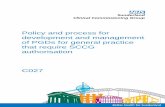 Policy and process for development and management of PGDs … · 2016. 11. 1. · CO27 PGD Policy Version 2.1 Page 3 of 34 1. Introduction The lack of a policy for the development