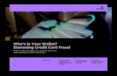 Who’s in Your Wallet? Stemming Credit Card Frauddocs.media.bitpipe.com/io_12x/io_121989/item_1101003/Who... · 2015. 2. 11. · is credit card fraud. Today, the majority of fraud