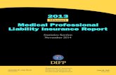 2013 Missouri Medical Professional Liability Insurance Report...2013 Medical Professional Liability Insurance Report Statistics Section November 2014 ... annual fluctuations in average