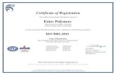 Certificate of Registration Entec Polymers · 2019. 3. 12. · Entec Polymers 1900 Summit Tower Blvd., Suite 900 Orlando, Florida, 32810, United States has been assessed by NSF-ISR