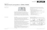 Data Sheet Thermal actuator ABN-FBH · 2020. 12. 14. · ABN-FBH 24 NO On/off control normally open 24 V, 1 W 193B2150 First-open function (only for NC) The ABN-FBH actuator is delivered