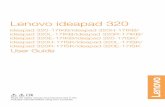 Lenovo ideapad 320 - GfK Etilize · 2018. 2. 9. · Read the safety notices and important tips in the included manuals before using your computer. Lenovo ideapad 320 ideapad 320-17IKB/ideapad