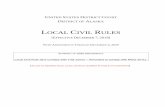 LOCAL CIVIL RULES - United States Courts...(7) “Lodged document” refers to a document awaiting action by the judge to accept or reject. “Lodged documents” include proposed