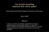 Can we learn something important from wormy apples?pinskifj/docs/Jan2019.pdfCan we learn something important from wormy apples? Frank Pinski (and Patrick Malsom) University of Cincinnati