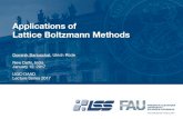 Applications of Lattice Boltzmann Methods...2017/01/12  · The Lattice Boltzmann Method (LBM) 8 f q Domain discretized into cubic cells Discrete velocities and associated distribution