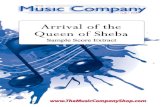 Arrival of the · 2017. 1. 1. · Arrival of the Queen of Sheba Composed by Handel Arranged by Lucy Pankhurst Brass Band . SAMPLE SCORE EXTRACT Not for copying For pre-purchase assessment