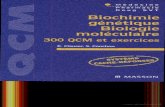 €¦ · Plus de 200 QCM sont réunis dans ce document complement indispensable de l'abrégé de Biochimie Génétique — Biologie Moléculaire et testent chapitre après chapitre