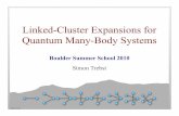 Linked-Cluster Expansions for Quantum Many-Body Systemsboulderschool.yale.edu/sites/default/files/files/Linked...©Simon Trebst The thermodynamic limit However, we trade finite-size