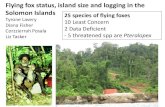 Flying fox status, island size and logging in the Solomon Islands 25 species of flying ...pubs. . Diana... · PDF file 2018. 6. 21. · Flying fox status, island size and logging