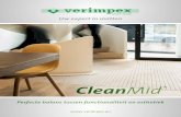 MATTING Uw expert in matten - Webdoos CleanMid NL.pdf · 2020. 6. 3. · Uniek product: Extra dunne mat voor ondiepe matputten / nieuwe assemblagemogelijkheid We blijven ons kleurengamma
