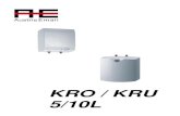 KRO / KRU 5/10L - Austria Email AG 2018. 7. 16.¢  Typ KRO 0520 KRU 0520 KRO 1020 KRU 1020 Angegebenes
