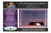 ST. AGNES CHURCH · 2021. 1. 2. · ST. AGNES CHURCH March 18, 2018 Fifth Sunday of Lent 2314 Third Avenue, Scottsbluﬀ, Nebraska 69361 (308)632-2541 Mailing address: PO Box 349,