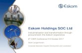 Eskom Holdings SOC Ltd · 2017. 10. 9. · Eskom CSDP3 Monument . 20 . Source: Eskom CSDP3 (2017-2021) A monument commemorates a historic event that a group of people have embarked
