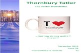 The Parish Newsletter - Thornbury Hamlets · 2020. 11. 17. · Thornbury Tatler December 2019 Forthcoming Events in and around Thornbury Hamlets December 14th, 10.00am Saturday hurch