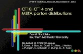 CT10, CT14 and META parton distributions...1 CT10, CT14 and META parton distributions 4th Hi-X workshop, Frascati, November 21, 2014 Pavel Nadolsky Southern Methodist University On