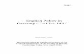 English Policy in Gascony c.1413-c - French History Clarke... · 2020. 9. 2. · Similarly the Gesta Henrici Quinti covered only the first three and a half years of Henry V’s reign.
