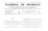 CENT CINQUANTIÈME ANNÉE - N° JOURNAL DE MONACO · CENT CINQUANTIÈME ANNÉE - N° 7.817 - Le numéro 1,70 € VENDREDI 20 JUILLET 2007 JOURNAL DE MONACO Bulletin Officiel de la