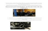 ISC Suspension - Advanced Coilovers and Suspension Parts · Web viewRemoval and Installation of Honda Civic ISC N1 Coilovers Jamaal a proud ISC Coilover owner 1. Carefully raise the