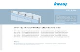 W11.de Knauf Metallständerwände - DREPPER · PDF file 2019. 5. 7. · W11.de Knauf Metallständerwände Knauf Platten Seite Grundlagen Knauf Platten, Verlegung der Knauf Platten,