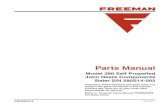 Parts ManualReplacement Parts: Only genuine Freeman and John Deere replacement parts should be used to service the baler. These parts are available from your authorized Freeman and