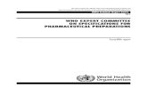 WHO EXPERT COMMITTEE ON SPECIFICATIONS FOR ......WHO Library Cataloguing-in-Publication Data Forty-ﬁ fth report of the WHO Expert Committee on speciﬁ cations for pharmaceutical