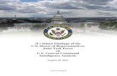 (U) Initial Findings of the U.S. House of Representatives ......Intelligence, the House Armed Services Committee, and the Subcommittee on Defense of the House Appropriations Committee