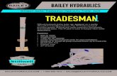 BAILEY HYDRAULICS · BAILEY HYDRAULICS Stillwell Jacks’ Tradesman Hydraulic Trailer Jack BAILEYHYDRAULICS.COM | 1-800-800-1810 | SALES@BAILEYHYDRAULICS.COM. Stillwell hydraulic