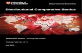 Distributional Comparative Statics · Department of Economics, University of Leicester. (e-mail: mj182@le.ac.uk) †I would like to thank Charles Rahal, Alex Rigos, Kevin Reffett,