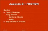 Outline: Types of Friction Dry Friction Static vs. Kinetic ...roneducate.weebly.com/uploads/6/2/3/8/6238184/statics...equilibrium (P>F k) Friction force is constant and determined