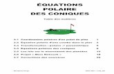 ÉQUATIONS POLAIRE DES CONIQUES - Site du Collège Sismondi · P.S. / 2016-2017 1 Équations polaires des coniques / AM_OS 3 Équations polaires des coniques 3.1 Coordonnées polaires