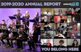 2019-2020 Annual Report · 2020. 12. 16. · SJW student performing with pianist Geoffrey Keezer at an SJW house concert. Jazz Camp Online brought together . students and faculty
