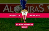 ALGECIRAS C.F. DOSSIER DE · 2017. 1. 5. · FICHAJE EMPRESA 6.000€ Apadrina el próximo fichaje del club, asocian-do tu marca/empresa a todo el entorno de club y jugador. Crea