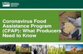 Coronavirus Food Assistance Program (CFAP): What Producers … · 2020. 6. 4. · CFAP 43 CFAP Eligibility for Livestock • Livestock that realized a 5-percent-or-greater national