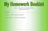 Year 5 homework booklet. Autumn Term NAME: DATE: 18TH ... · Year 5 homework booklet. Autumn Term NAME: _____ DATE: 18TH SEPTEMER DUE DATE: 16TH OTOER. 2 This is your homework booklet
