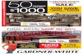 SALE - Gardner-White Furniture · 2015. 4. 8. · Luxetop™ Plush Queen Set $2499 + FREE 40" LED-TV or $ 300 Target GiftCard + FREE Same Day Delivery $41 /mo. INTEREST FREE FOR 5