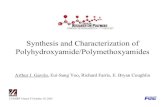 Synthesis and Characterization of Polyhydroxyamide ......Kevlar 292 15.2 PC 382 19.3 PE 1558 40.4 Total Heat Release (kJ/g) Heat Release Capacity (J/g ·K) Polymer CUMIRP Cluster F