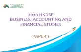 2020 HKDSE BUSINESS, ACCOUNTING AND FINANCIAL ......2020 HKDSE BUSINESS, ACCOUNTING AND FINANCIAL STUDIES PAPER 1 Paper 1A Multiple-choice questions 2 Paper 1A Multiple-choice questions