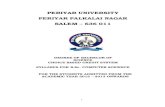 PERIYAR UNIVERSITY, SALEM – 11 · 2016. 3. 3. · PERIYAR UNIVERSITY, SALEM ... Part -I, Part-II, Part – III and Part – IV subjects are as prescribed in the scheme of examination.