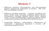 Module-7 › wp-content › uploads › 2021 › 01 › EC.pdfModule-7 •Difference between thermoplastics and thermosetting plastics; Engineering applications of plastics - ABS,