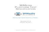 WIMEDIA PLATFORM TEST SPECIFICATION ¢â‚¬› en ¢â‚¬› docs ¢â‚¬› WiMedia Platform... Specification Recipient