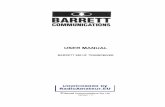 Barrett 550 user manual · 2015. 6. 3. · MVGU gnq10 la susplsq wrus obsua MVGU ebGGcp la qG1sqeq vnq!0 COIr1WU ILOw boe4!0usq ou escouq l!us 01 q!eblsÀ 3Lq wrus Lsdn!Lsq. cvscacgeL