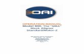 OPERATION MANUAL Model 800, The “MBA” Mask Aligner Standard/Motor-Z · 2020. 11. 2. · Manual PN: 0420-758-01, Rev: D MANUAL MDL 800MBA STD/MTR-Z OPERATION i MBA- MODEL 800 MASK