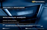 SECURITY RESPONSE - vx-underground · 2020. 7. 24. · W32.Ramnit analysis 1. Ramnit has been known to spread through the use of removable devices, such as USB keys and network shares.
