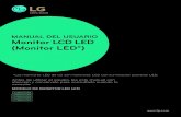 MANUAL DEL USUARIO Monitor LCD LED (Monitor LED*) · 2018. 9. 12. · MODELO DE MONITOR LED LCD Antes de utilizar el equipo, lea este manual con atención y consérvelo para consultarlo